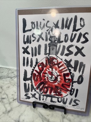 Rémy Martin Louis XIII Grande Champagne Cognac Bottle Art - Limited Signed & # d