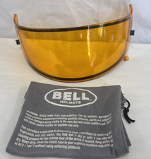 Cascos Bell Ámbar Amarillo Visera Protector Facial Doble Pantalla Con Bolsa Usado