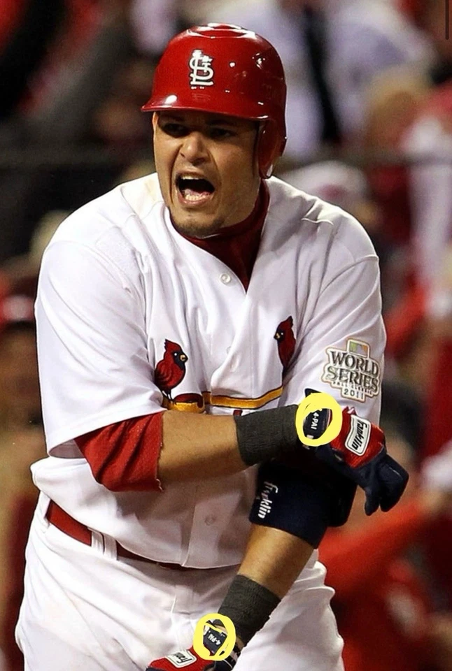 Guante de práctica de bateo Yadier Molina 2011 ASG PE - LEER DESCRIPCIÓN - Sin certificado de autenticidad Foto 4 de 4