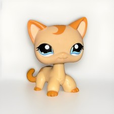 Hasbro Littlest Pet Shop Authentic Rare LPS 1024 Shorthair Cat Caramel