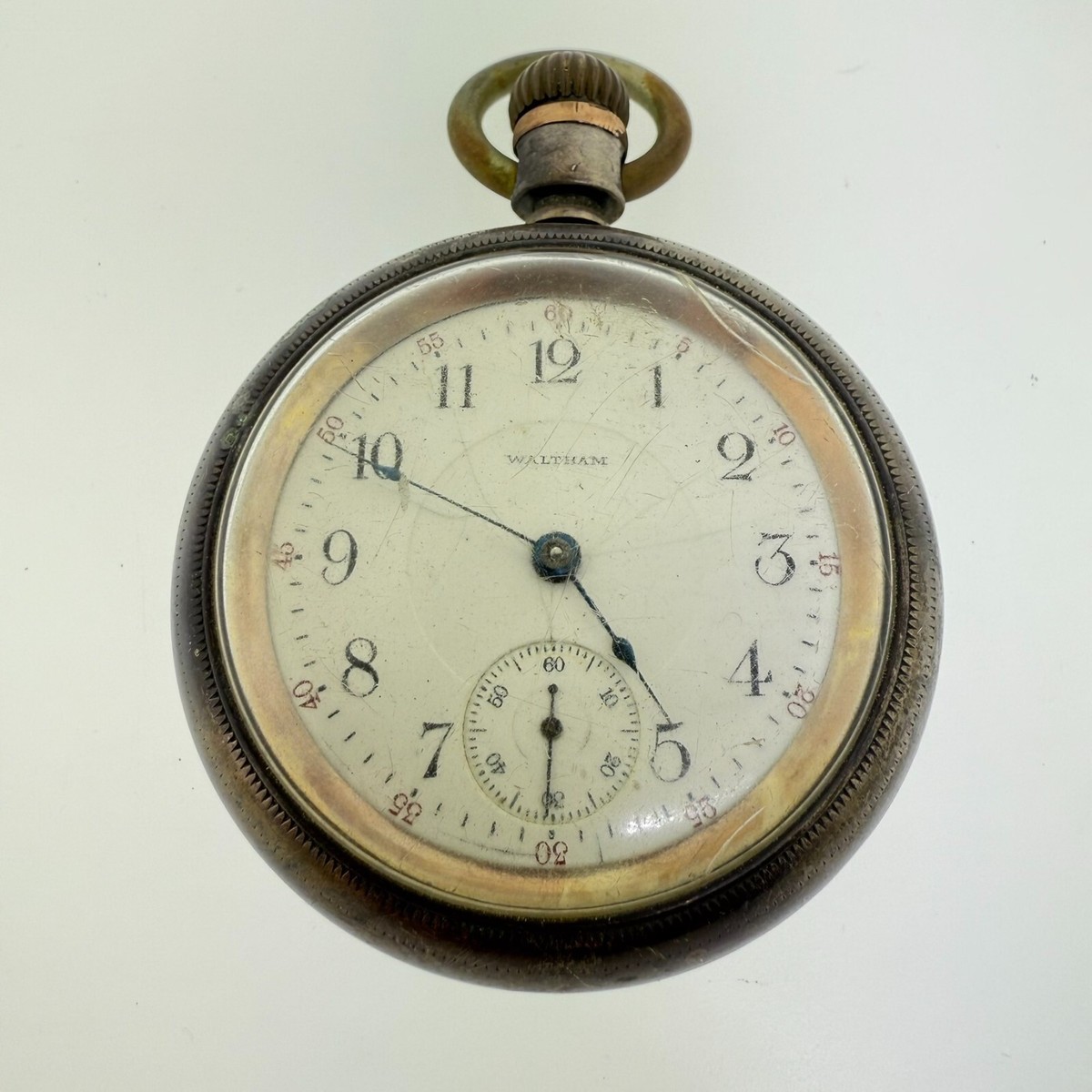 Antique 1909 Waltham 18s 17J Pocket Watch – Grade 825 Model 1883