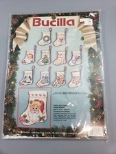 Bucilla Tiny Victorian Stocking Cross Stitch Kit Christmas 82842 Makes 10 1991