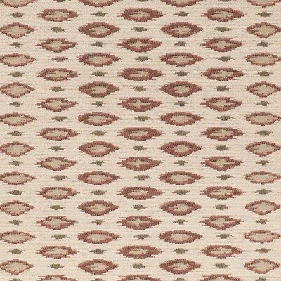 Polsterstoff rosa Ikat neu weich kleines Motiv Design farbig gewebt Jacquard