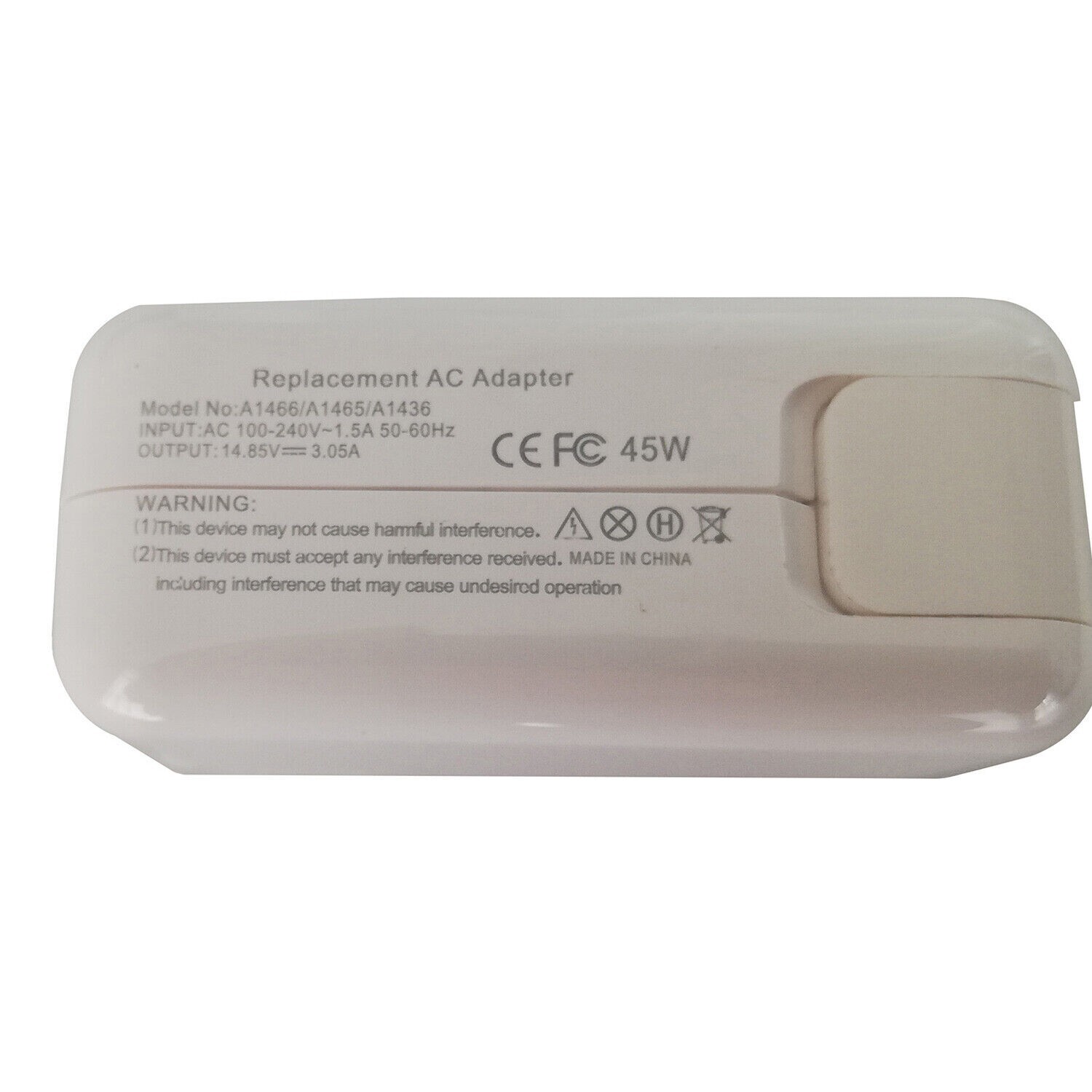 45W, 45Watt AC Power Adapter MagSafe2 for Apple MacBook Air 11" # A1436, AE45WT