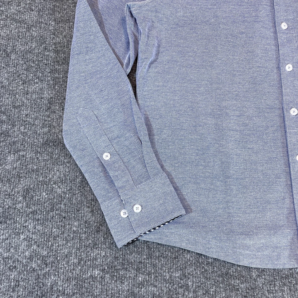 Charles River Apparel Shirt Mens Small Blue Naugatuck Pique Button Down S - Image 3 of 4