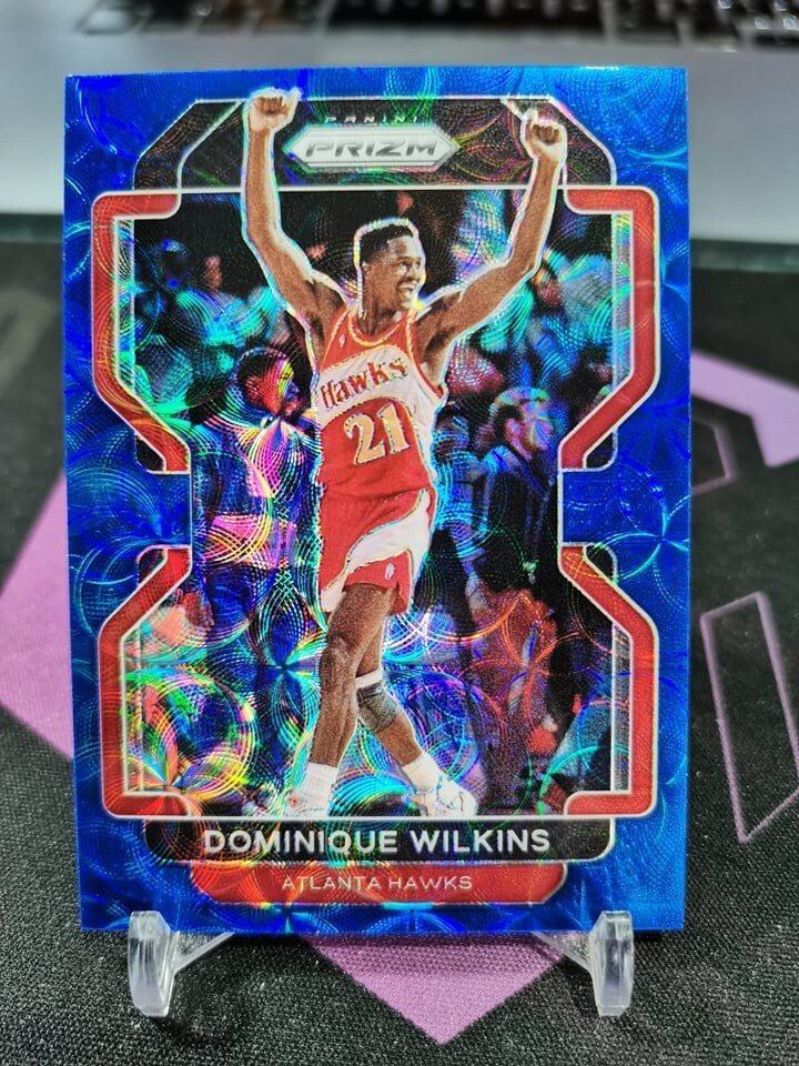 2021-22 Prizm Dominique Wilkins #252 Choice Blue Scope 28/39!