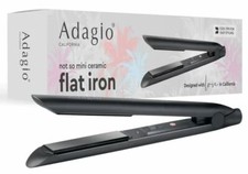 Adagio Not So Mini Ceramic Flat Iron 100 NIB
