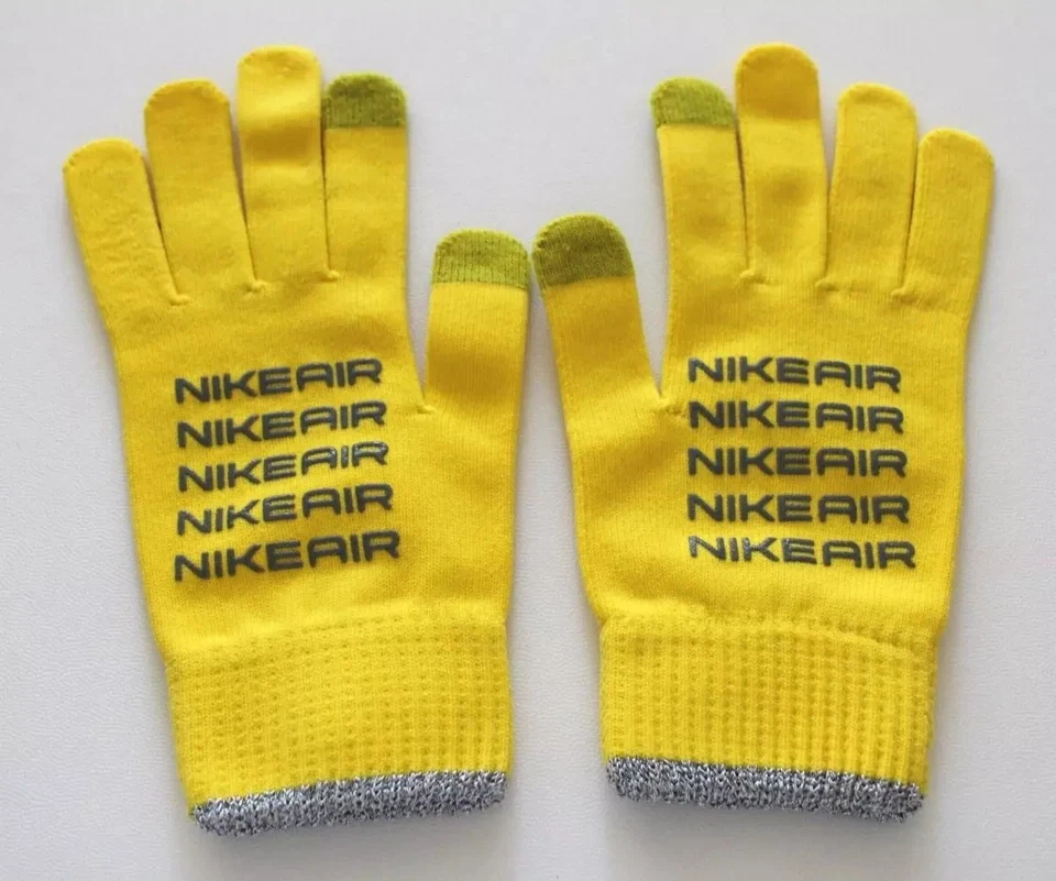 Guantes de entrenamiento Nike Air Knit para hombre L/XL amarillo Strike/negro Foto 2 de 4