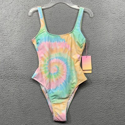 NEW Stoney Clover Lane 1 Pc Swimsuit XS (0-2) Cheeky High Leg Tie-Dye Bra NWT