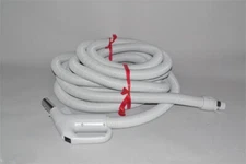 Central Vacuum Hose 40 Ft 1 3/8 Low Voltage Hose With Switch-Grey