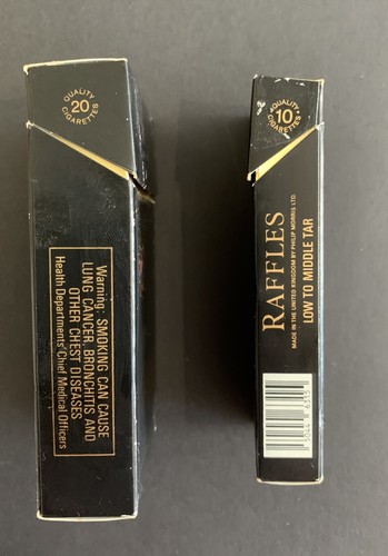 Raffles (Philip Morris) Empty cigarette packets. 1x20s/1x10s. (24) - Picture 3 of 4