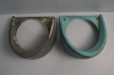 2 Vintage Ford Mercury Headlight Metal Bezels 1950s Bv-16076-a Rh Collectible