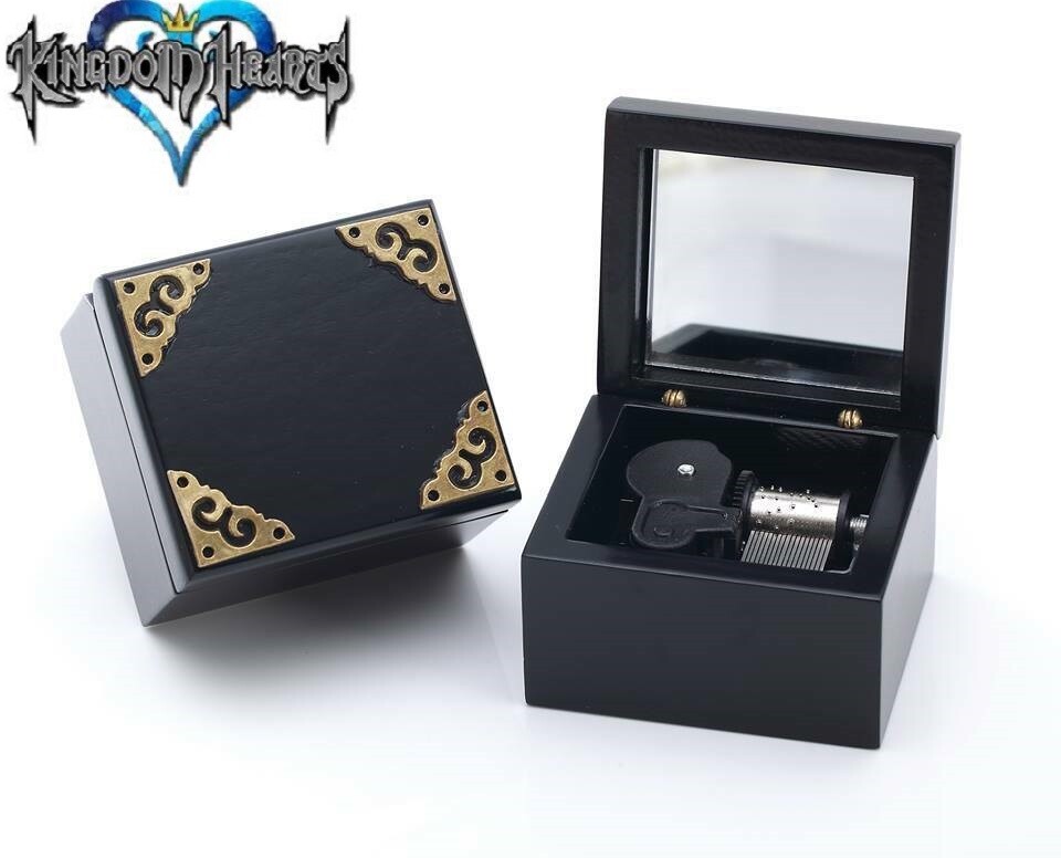 Black Vintage Square Music Box : ♫ Kingdom Hearts ♫ | eBay