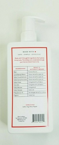 Native Candy Cane Holiday Hydration Shampoo Paraben Silikon Sulfatfrei 16,5 - Bild 2 von 2