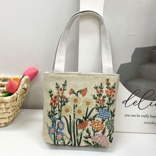 Tragetaschen wiederverwendbar Damen Einkaufstasche schlicht Achsel Handtasche Mode - Bild 13 von 29