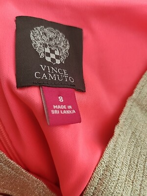 vince camuto neon pink dress Vince Camuto, Womens, Four Teir Layered Dress with V Neck, Hot Pink, Large at Amazon Women's Clothing store