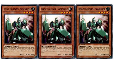 Carta Yu-Gi-Oh! Heroic Challenger - Escudo De Espada | REDU-EN007, Edición Ilimitada, Común | Juego De Cartas Coleccionable