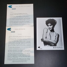 Nia Peeples Debut Album Charisma Records Press Kit & 8x10 Photo
