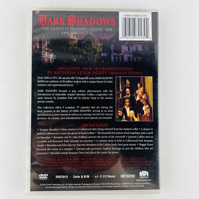 Dark Shadows - Fan Favorites Greatest Episodes DVD | eBay