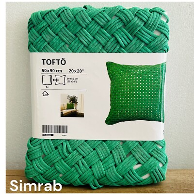 IKEA TOFTO Cushion Cover In/Outdoor Bright Green -  20x20'' - 105.208.25 NEW!!