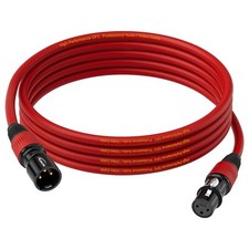 XLR Cables 25ft Microphone Cable Male to Female Gold-Plated 3 Pins Speaker Ca...