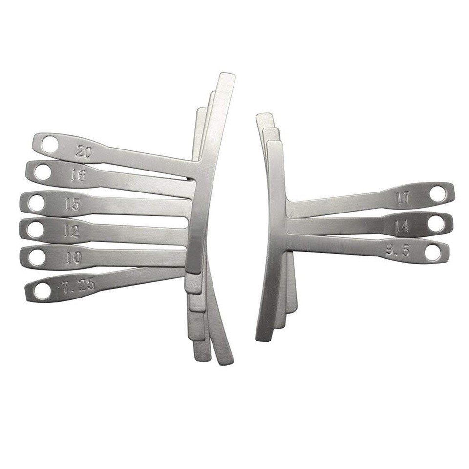  9x Understring Guitar Radius Gauge Measuring Tool for Electric Folk