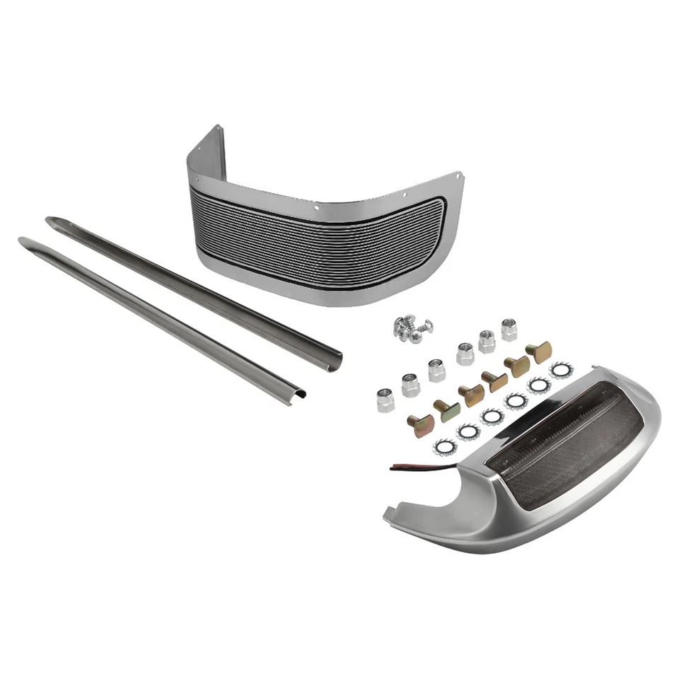 Vivid Black Front Fender Fit For Harley Electra Glide Road King 1989-2013 - Image 3 of 4