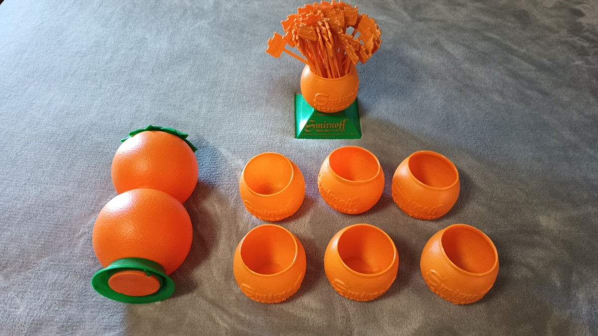 Vintage Smirnoff Screwdriver Drink Set | eBay