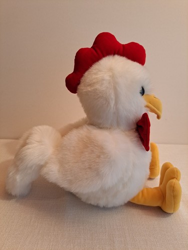 Leśnik pluszowy kogut / średni rozmiar ok. 47 cm / kolekcjonerski pluszowy pluszowy biały - Zdjęcie 3 z 11