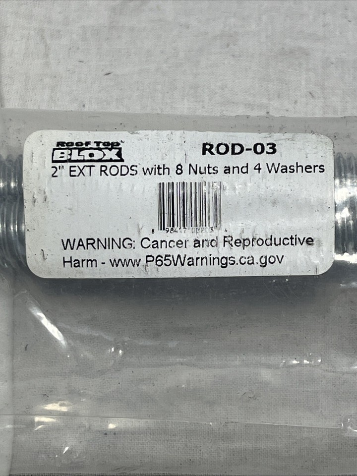 Adjustable Piping Support ROD-03 -Coated Threaded Extension Rod, 1/2 ...