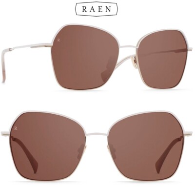 RAEN ZHANA S880 TITANIUM SILK/TEAK GEOMETRIC SUNGLASSES. 57mm RAEN ZHANA S880 TITANIUM SILK/TEAK GEOMETRIC SUNGLASSES  main image 4