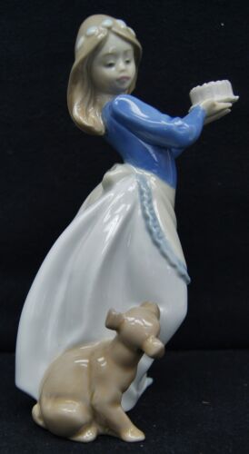 NAO von LLADRO Porzellanfigur #1045 Welpengeburtstag 7,5 Zoll SPANIEN - Bild 2 von 5