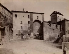 Gavina gate Torrita Tiberina Lazio Italy 1905-1910 Historic Old Photo