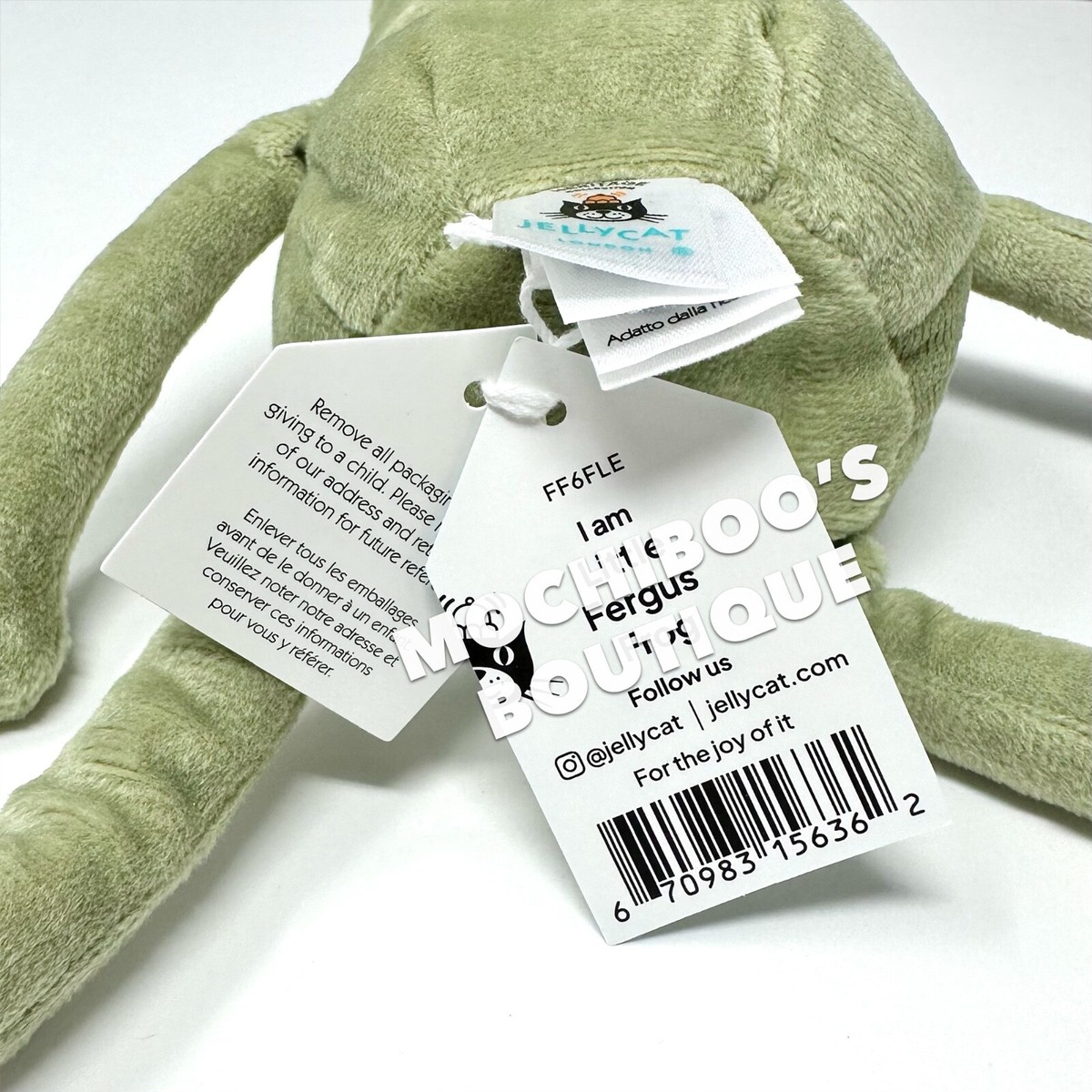 Jellycat FERGUS FROG [LITTLE] Soft Plush Toy ULTIMATE LOVEY ALERT