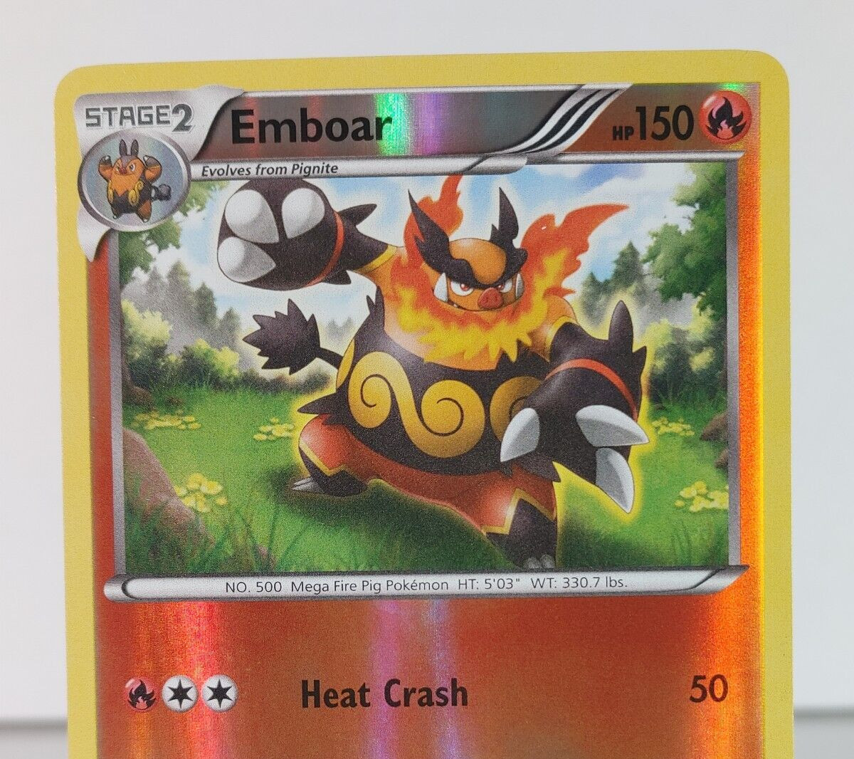 Emboar - Black & White - 19/114 - Pokemon TCG - Reverse holo - Rare