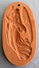 Vintage, Cotton Press, 5.5 Inch Angel Cookie Press, Christmas, Terra Cotta