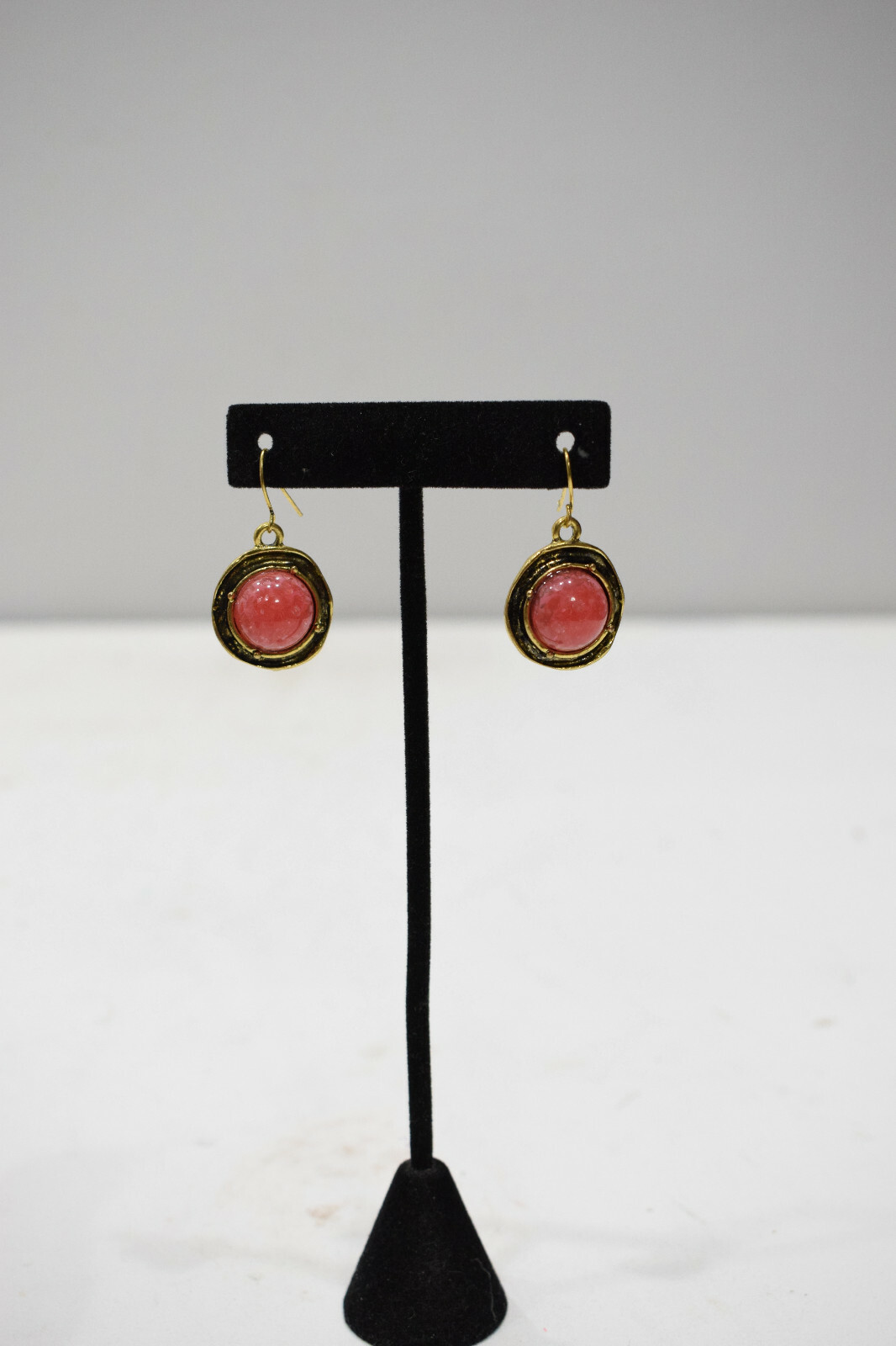 Earrings Pink Gold Drop Earrings