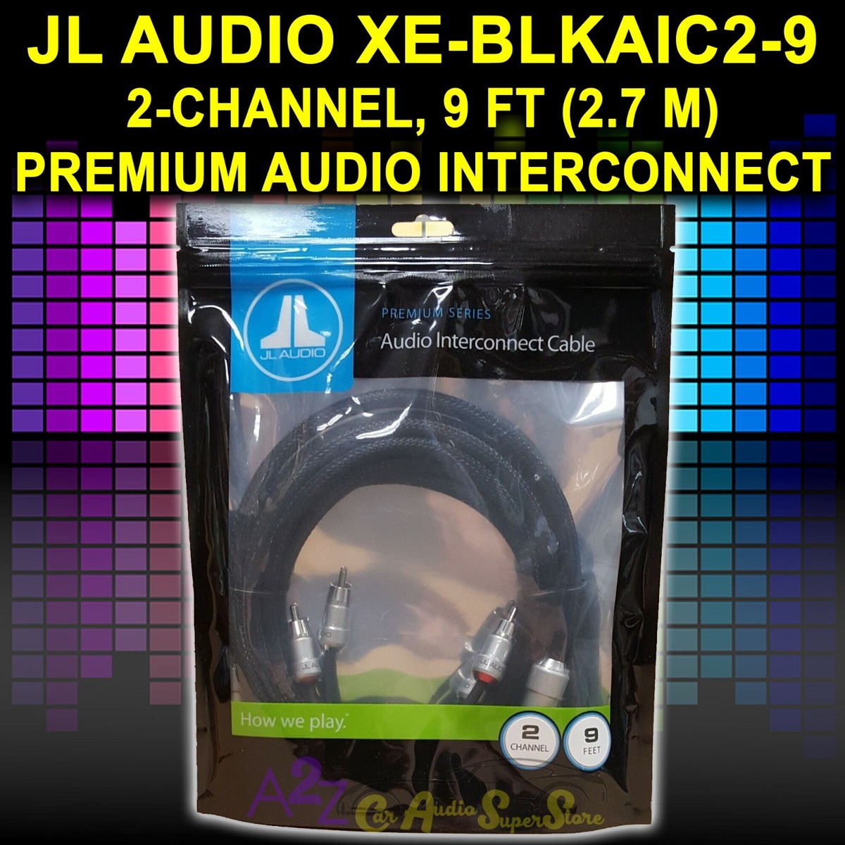 JL AUDIO XE-BLKAIC2-9 (99942) PREMIUM 2-CHANNEL 9 FT AUDIO