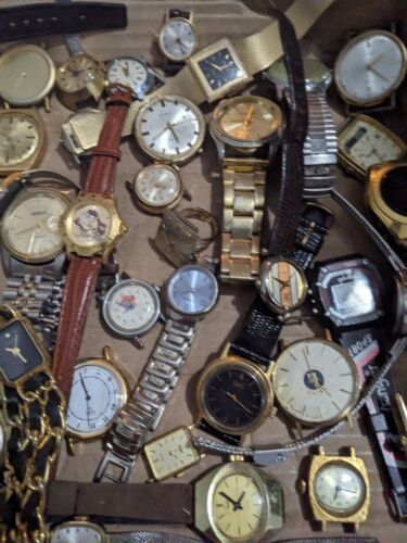 Broken Working MIX Vintage Wrist WATCH Lot Timex Citizen Seiko Gruen - Picture 11 of 12