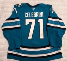 Macklin Celebrini San Jose Sharks 2025 Bester Rookie Herren NHL Hockey Trikot