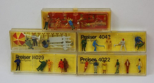 PREISER 56,73,4022,4029,4042 LOTTO FIGURINI PASSEGGERI per PLASTICI SCALA HO  | Zustand: Nuovo