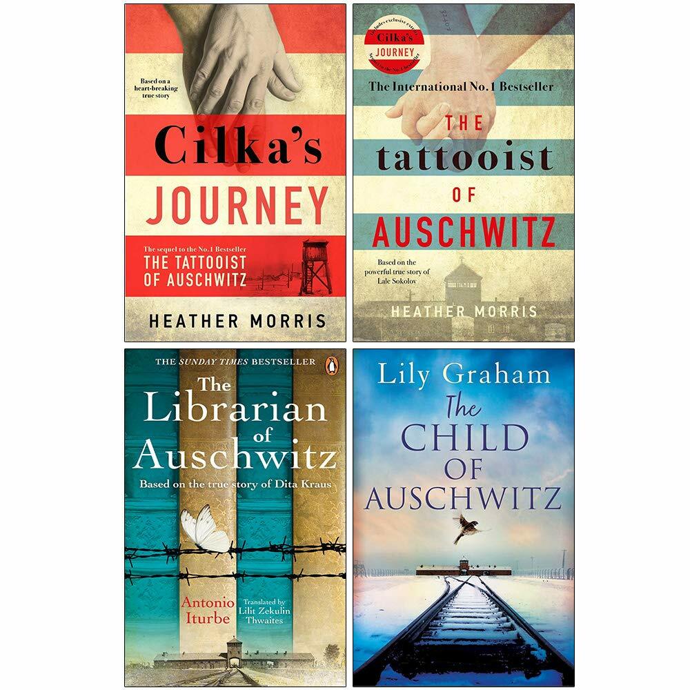 Cilka's Journey,Tattooist,Librarian,Child of Auschwitz 4 Books Collection Set