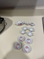 Barbie 11 Piece China Porcelain Tea Party Set Vintage