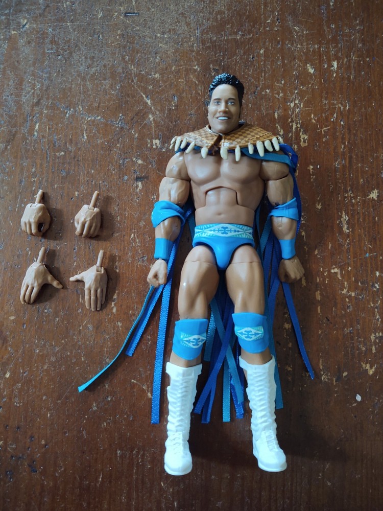 Rocky Maivia WWE Elite Collection Then Now Forever Wrestling Figure The Rock