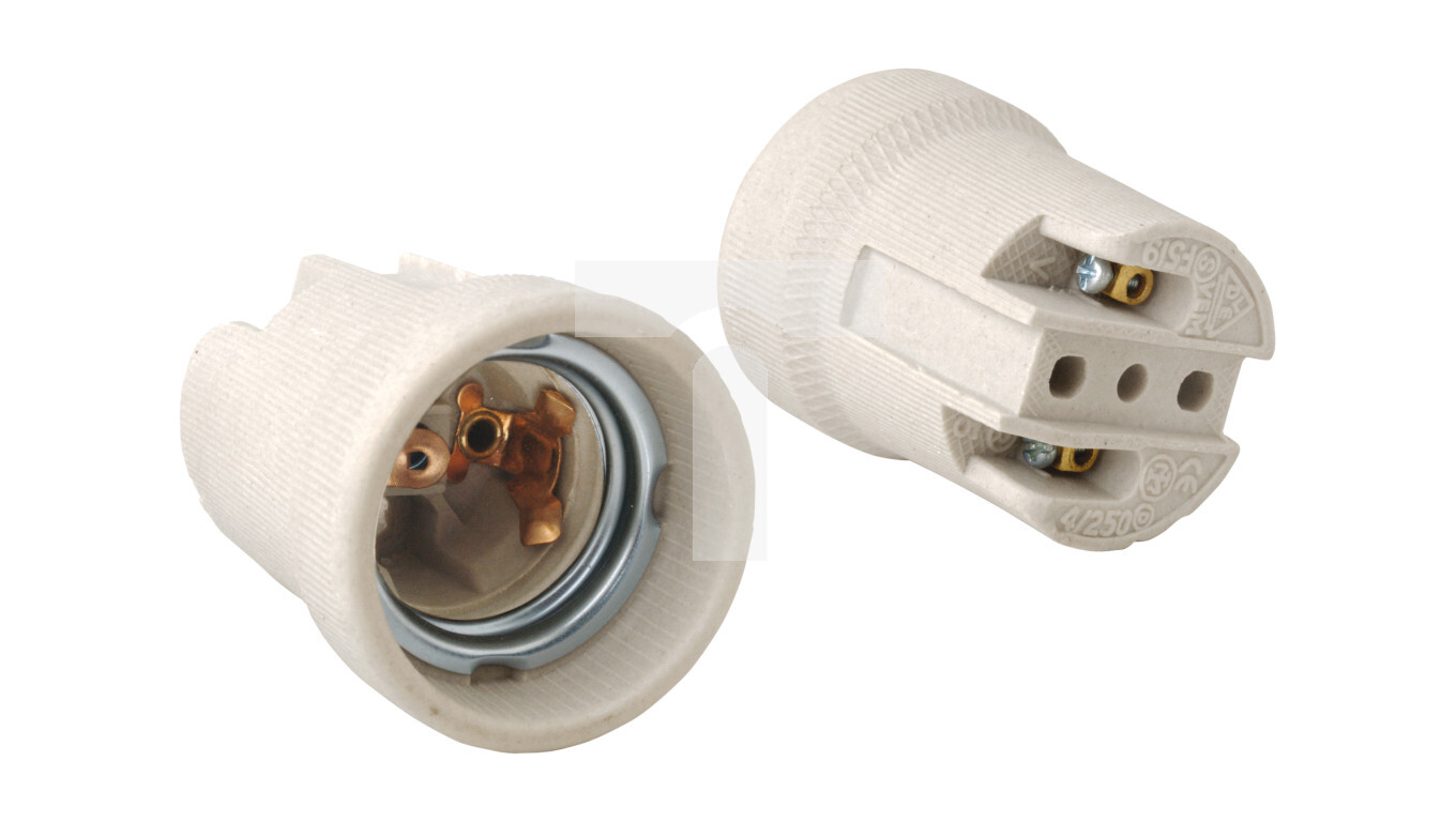Ceramic socket E27 white AE-OCEE27-00 /T2UK