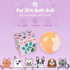 Pet Cleaning Bubble Bath Salt Ball Grooming Shampooing Washing For Dog Puppy Cat