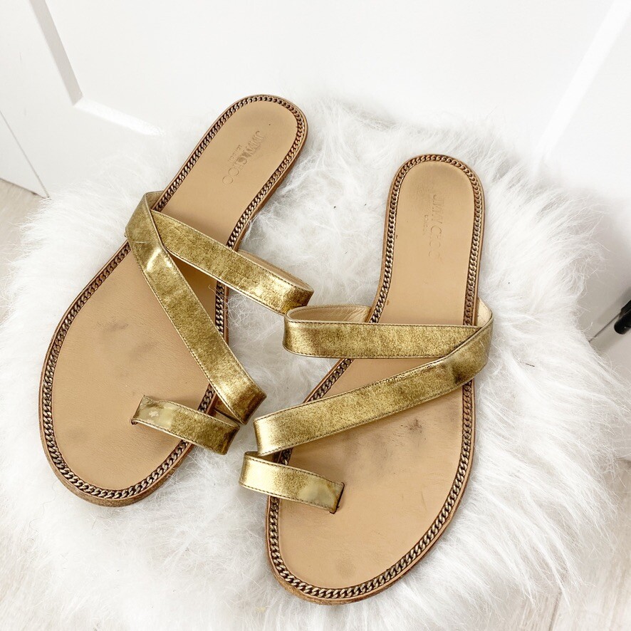 gentle souls gold sandals