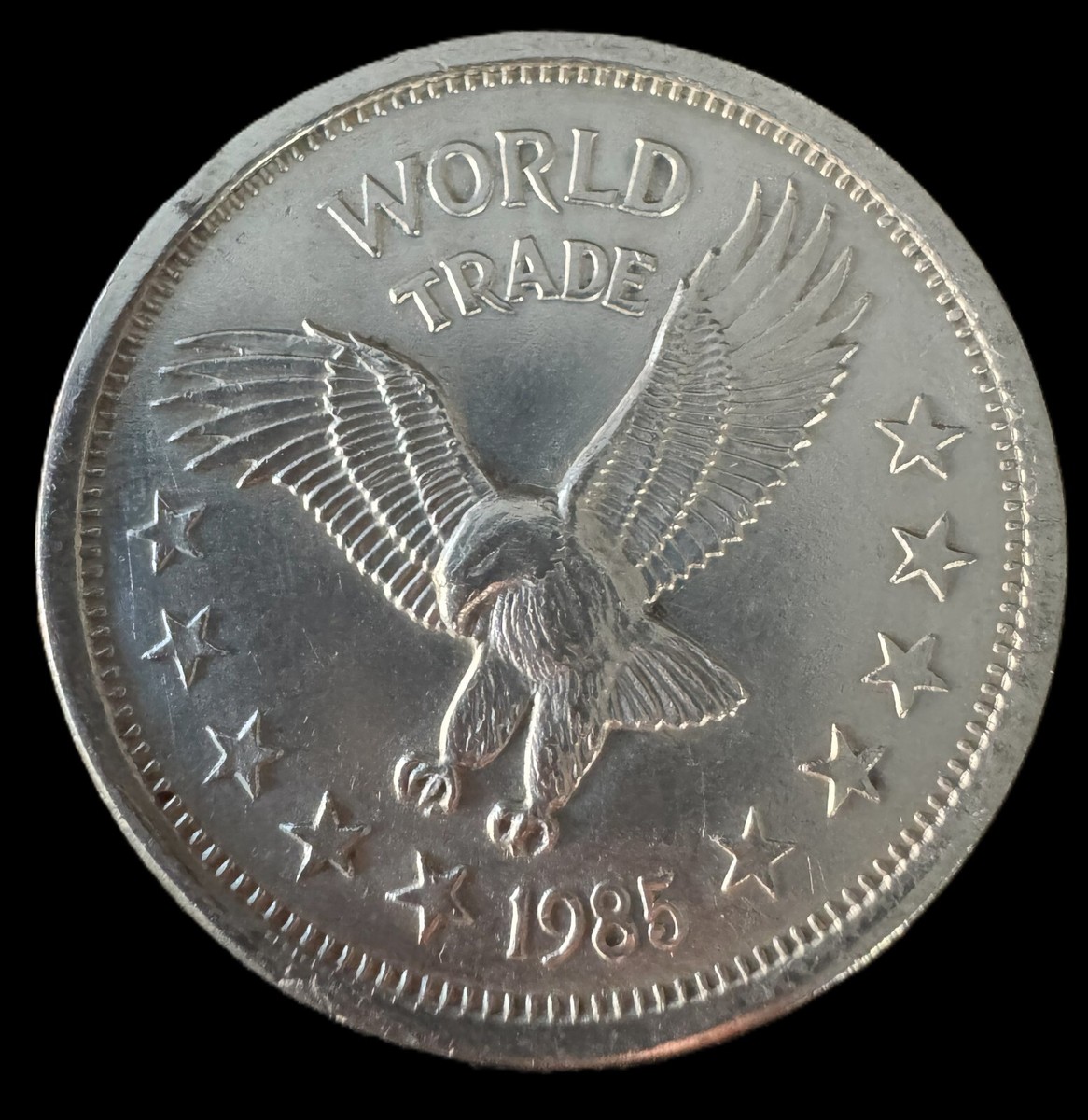 1985 One World Trade Unit 1 oz .999 Silver Coin | eBay