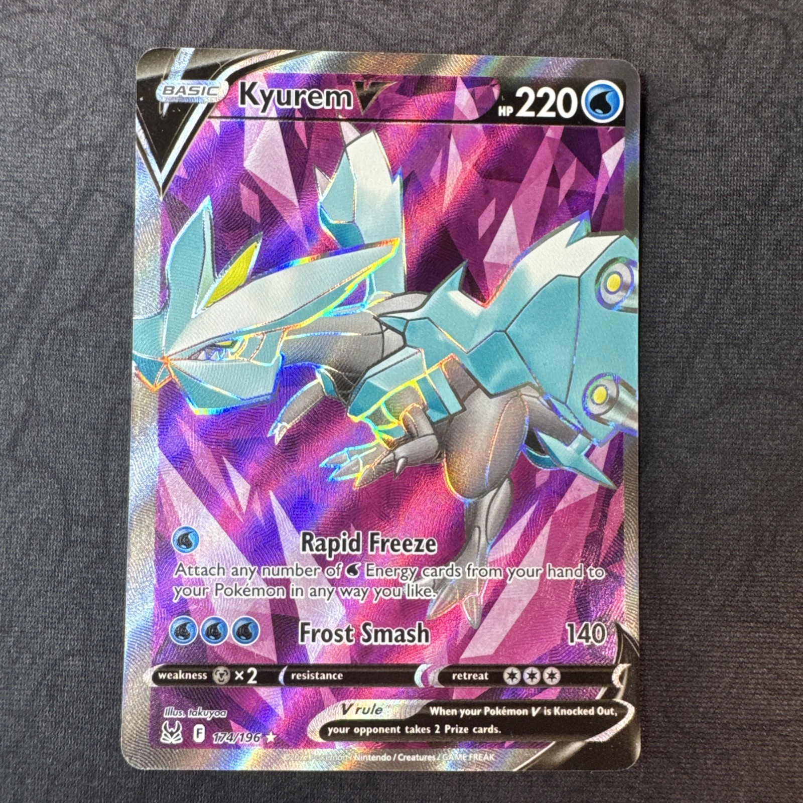 Kyurem V (Full Art) 174/196 Swsh11: Lost Origin Holo Pokemon