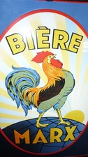 Emailleschild Bier Brauerei Marx Frankreich Marseille (1876 - 1960) - Replik